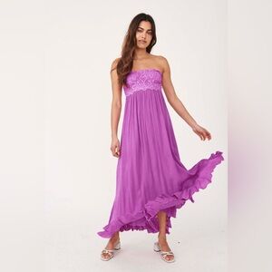 Free People Adella Corset Maxi Dress